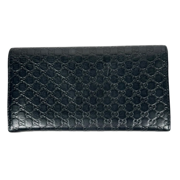 GUCCI Guccissima GG Embossed Leather Continental Wallet in black - Picture 5 of 13